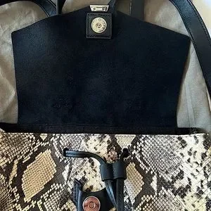 NWT All Saints Leather Snake Print Backpack Purse 12524122_1?w=400 main image 2
